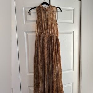 Moon River Brown Button Dress size XS
